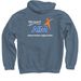 Go Further, a Indigo Pullover Hoodie (back-view)