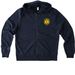 La Center Lions Small Emblem, a Night Sky Navy Allmade Organic French Terry Zip Up Hoodie