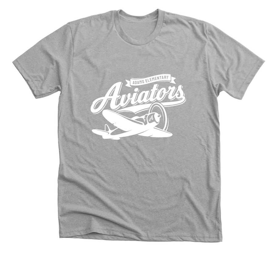 Adams Aviators Plane: Adult, a Athletic Heather Premium Unisex Tee