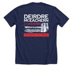 Deirdre McEachern for NH State Rep, a Solid Navy Blend Premium Unisex Tee (back-view)