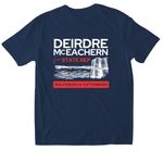 Deirdre McEachern for NH State Rep, a Navy Softstyle Cotton Tee (back-view)