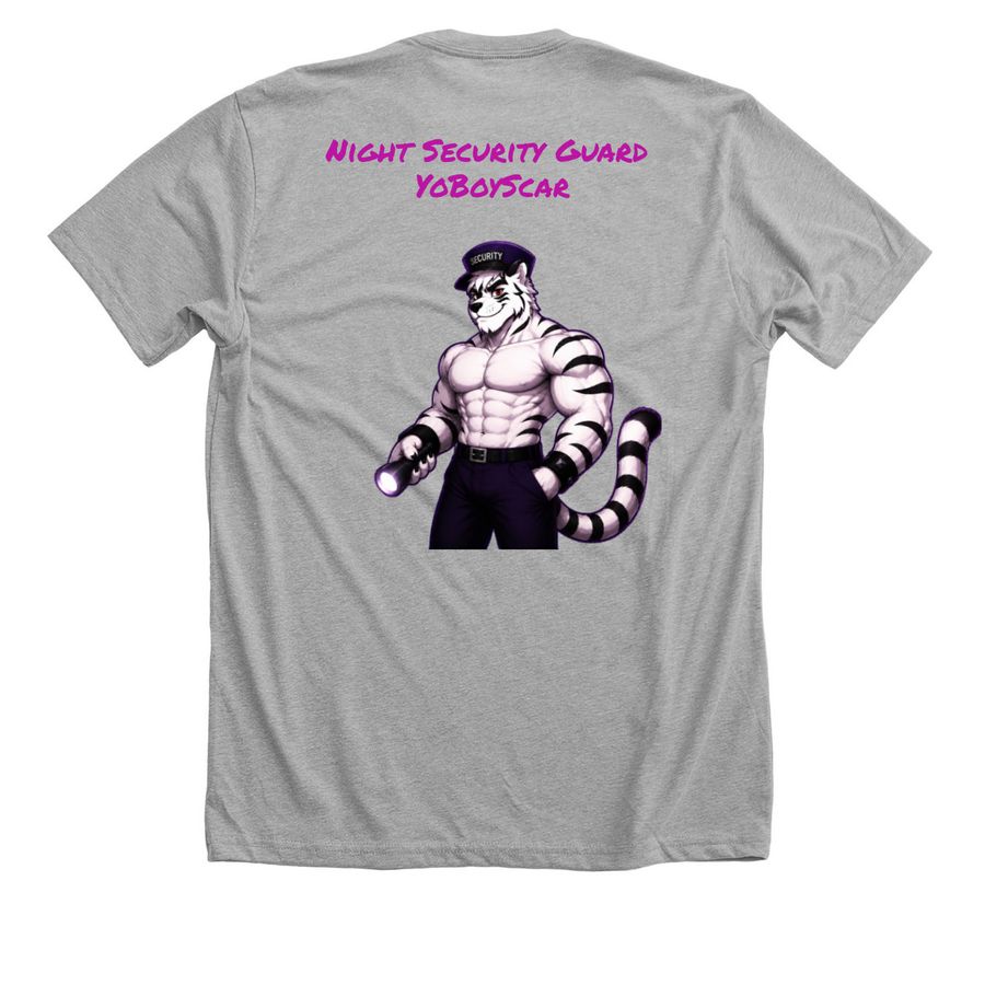 Scar FNAF Security Guard&nbsp;, a Athletic Heather Premium Unisex Tee (back-view)