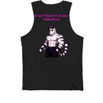 Scar FNAF Security Guard&nbsp;, a Black Premium Cotton Tank (back-view)