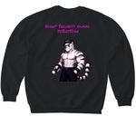 Scar FNAF Security Guard&nbsp;, a Black Softstyle Crewneck Sweatshirt (back-view)