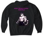 Scar FNAF Security Guard&nbsp;, a Black Gildan Softstyle Pullover Hoodie (back-view)