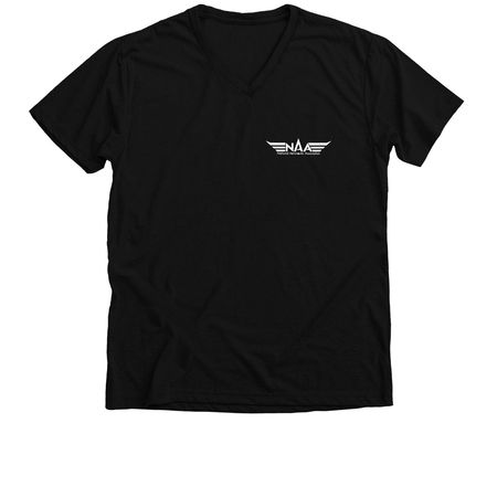 NAA Official T-Shirts and Long Sleeves, a Solid Black Blend Premium V-Neck Tee