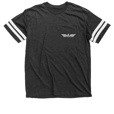 NAA Official T-Shirts and Long Sleeves, a Vintage Smoke / White Football Jersey Tee