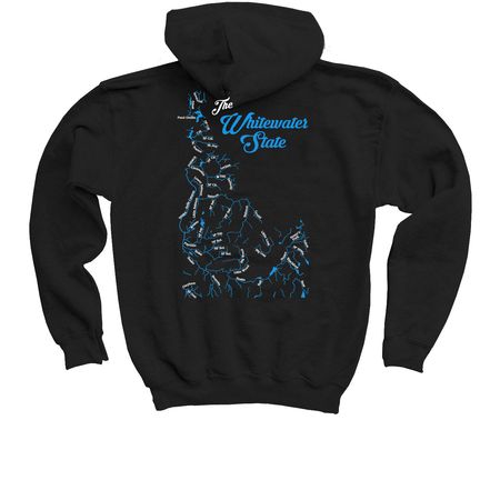 The Whitewater State, a Black Youth Pullover Hoodie
