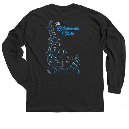 The Whitewater State, a Black Classic Long Sleeve Tee