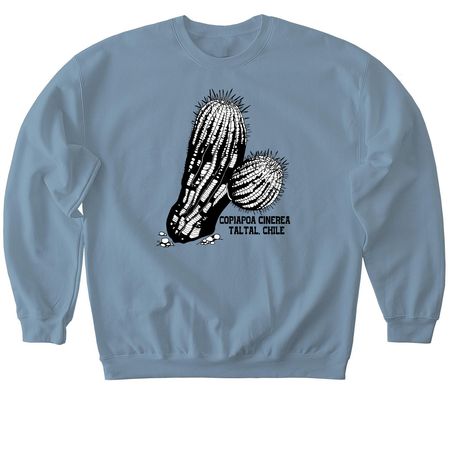 Copiapoa cinerea, a Stone Blue Softstyle Crewneck Sweatshirt