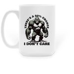 99% Chance, a White Large Coffee Mug (back-view)