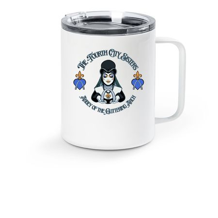 Is that tea in your mug?, a White Stainless Steel Travel Mug