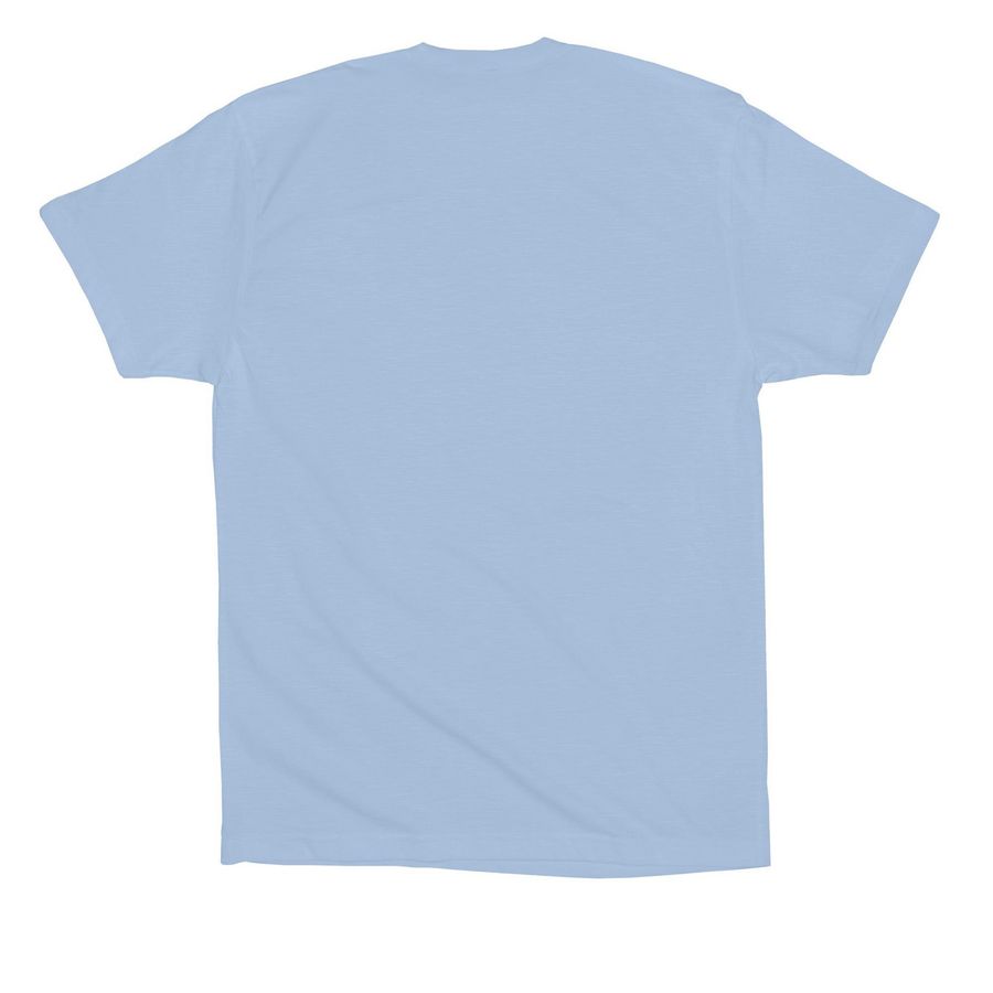 2026 ICC T-Shirts, a Baby Blue Premium Cotton Tee (back-view)