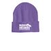 Logo Beanie, a Heather Purple Printed Cuffed Beanie