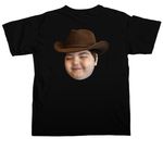 Dark colored adult/youth with ivory writing.&nbsp;, a Black Comfort Colors Unisex Tee (back-view)