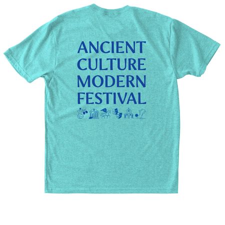 Ancient Culture Tee, a Tahiti Blue Triblend Unisex Tee