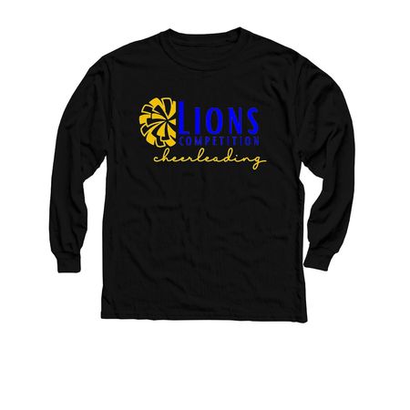 Elkhart Cheer - Competition, a Black Youth Long Sleeve Tee