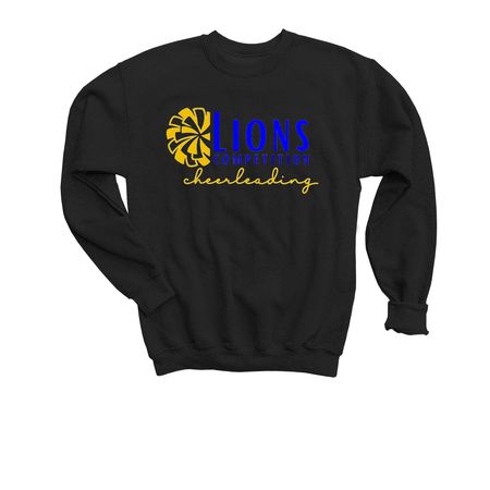Elkhart Cheer - Competition, a Black Youth Crewneck Sweatshirt