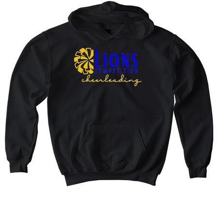 Elkhart Cheer - Competition, a Black Softstyle Youth Pullover Hoodie