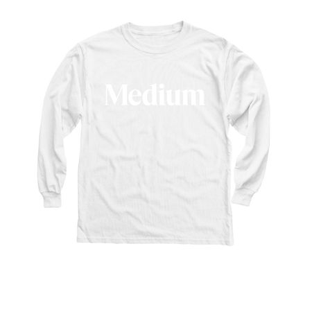 Light Mode, a White Youth Long Sleeve Tee