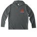 front logo only shirts&nbsp;, a Dark Smoke Grey UV Performance Long Sleeve Hoodie