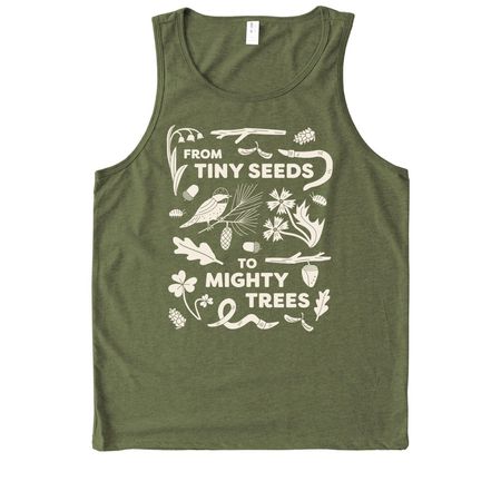 adult - tank tops!, a Olive You Green Allmade Eco Triblend Tank