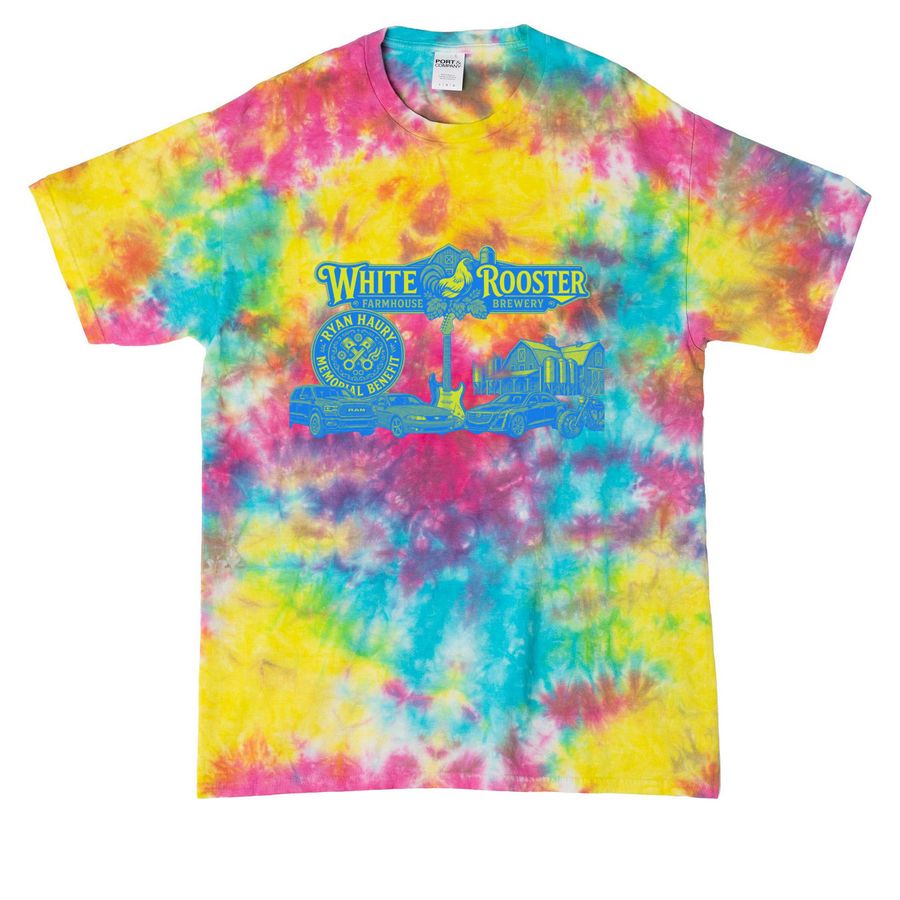Ryan Haury Memorial Shirt, a Jeweltone Colorburst Crystal Tie Dye Tee