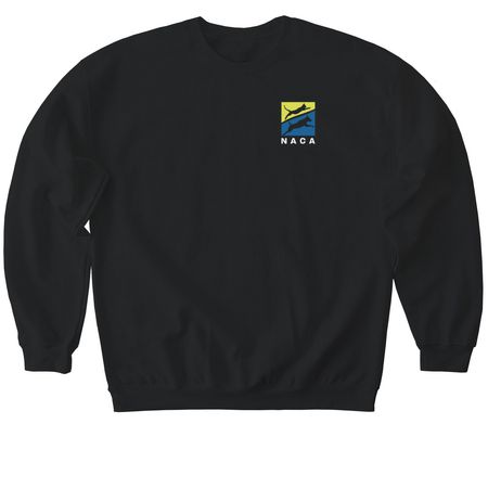 NACA Sweatshirts, a Black Softstyle Crewneck Sweatshirt