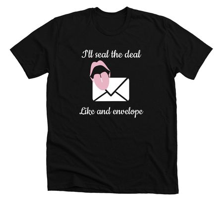 Evelope, a Solid Black Blend Premium Unisex Tee