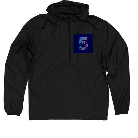 Noah iscool5 jackets, a Black Quarter-Zip Windbreaker