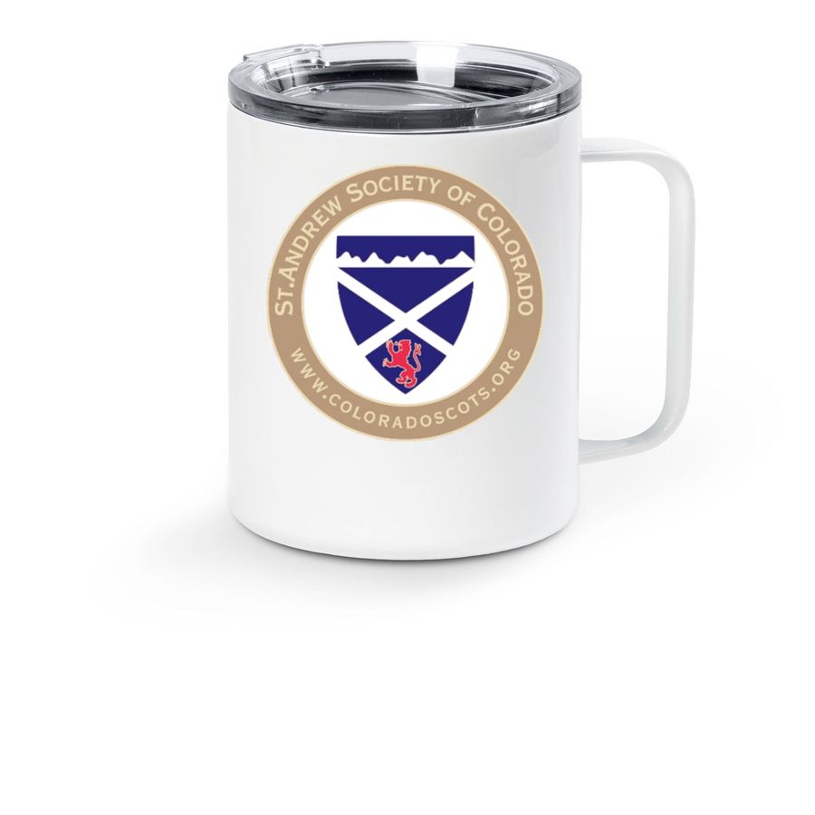 SASC Travel Mug, a White Stainless Steel Travel Mug