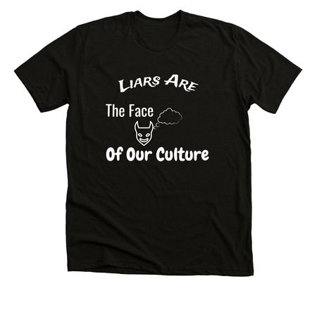 Deception defines society's mask., a Solid Black Blend Premium Unisex Tee