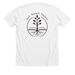 White School Options, a Solid White Blend Premium Unisex Tee (back-view)