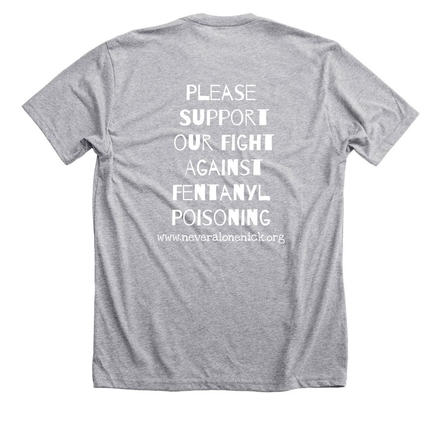 Fentanyl Changes Everything&nbsp;, a Athletic Heather Premium Unisex Tee (back-view)