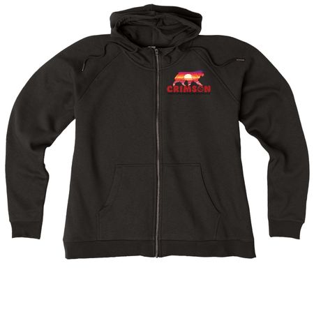 Crimson MAS, a Deep Black Allmade Women?s Organic CVC Zip-Up Hoodie
