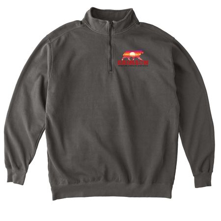 Crimson MAS, a Pepper Comfort Colors Quarter Zip Pullover