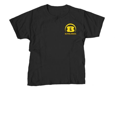 Bumblebees, a Black Youth Unisex Tee