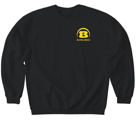 Bumblebees, a Black Softstyle Crewneck Sweatshirt