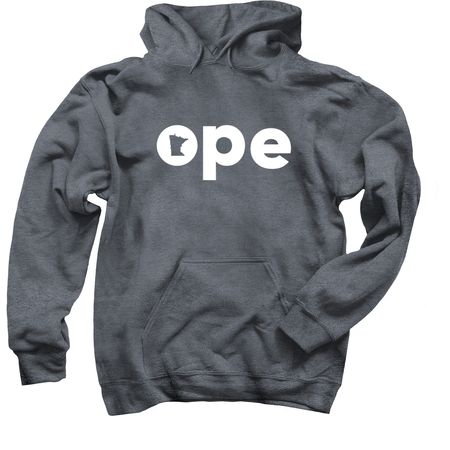 ope (larger graphic), a Dark Heather Pullover Hoodie