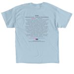 Forever Footprints Merchandise, a Light Blue Classic Unisex Tee (back-view)