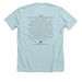 Forever Footprints Merchandise, a Heather Ice Blue Premium Unisex Tee (back-view)