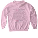 Forever Footprints Merchandise, a Light Pink Gildan Softstyle Pullover Hoodie (back-view)