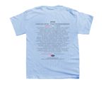 Forever Footprints Merchandise, a Light Blue Youth Unisex Tee (back-view)