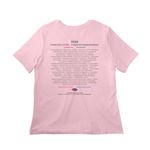 Forever Footprints Merchandise, a Pink Women?s Relaxed Cotton Tee (back-view)