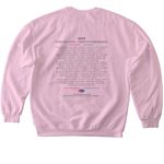 Forever Footprints Merchandise, a Light Pink Softstyle Crewneck Sweatshirt (back-view)