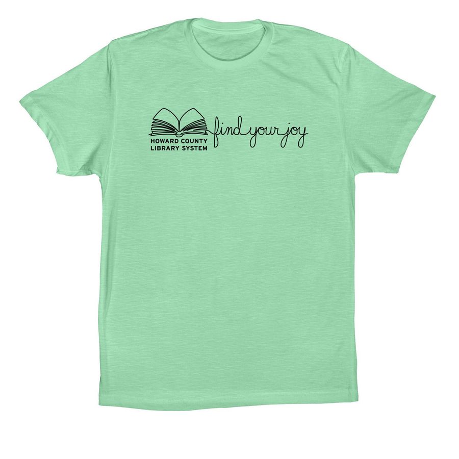 Find Your Joy at the Library Black Print Top, a Mint Premium Cotton Tee