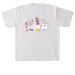England Fans, a White Heavyweight Garment Dye Tee (back-view)