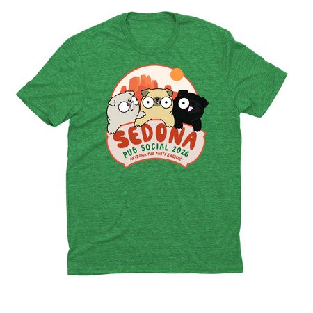 Sedona Pug Social 2026, a Enviro Green Allmade Eco Triblend Unisex Tee