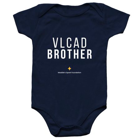VLCAD Brother Onesie | Maddie's Spark Gear, a Navy Infant Onesie