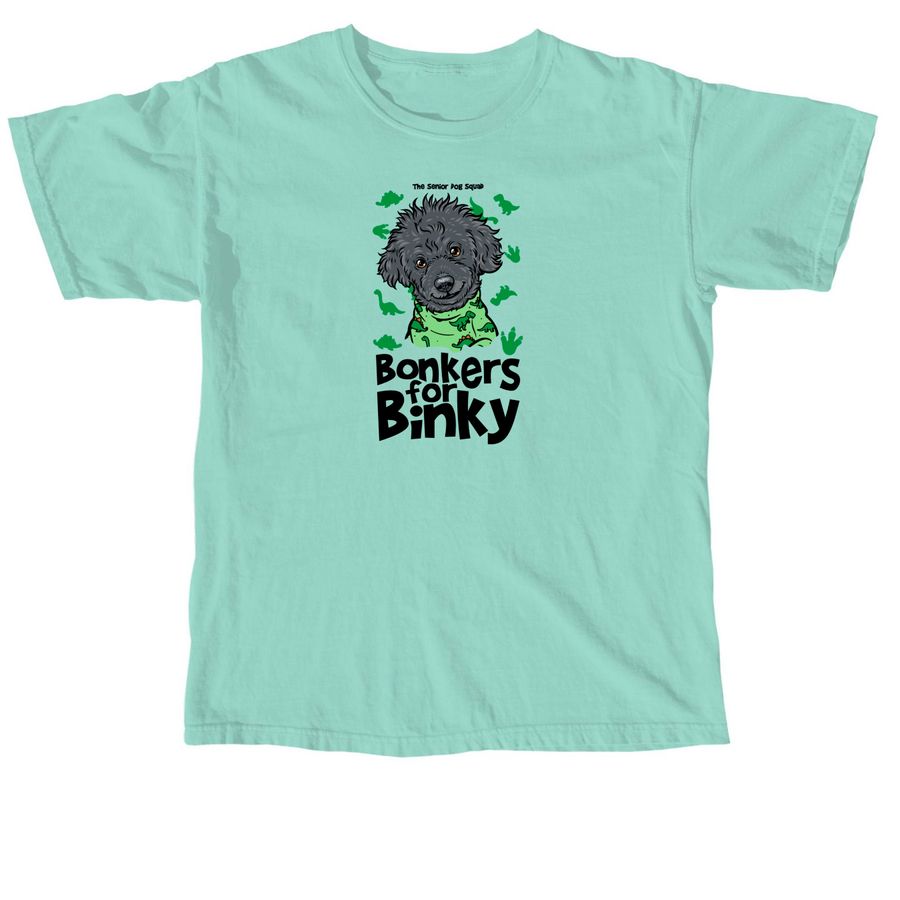 SDS - Bonkers for Binky, a Chalky Mint Comfort Colors Unisex Tee